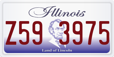 IL license plate Z593975