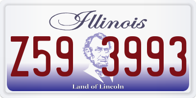 IL license plate Z593993