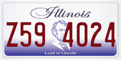 IL license plate Z594024