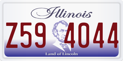 IL license plate Z594044