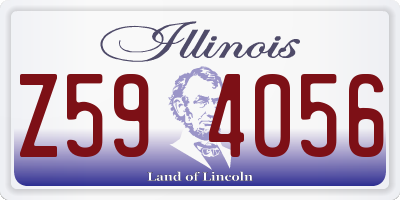 IL license plate Z594056