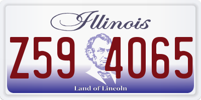 IL license plate Z594065