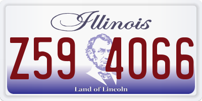 IL license plate Z594066