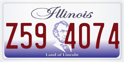 IL license plate Z594074