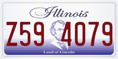 IL license plate Z594079
