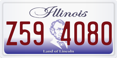 IL license plate Z594080
