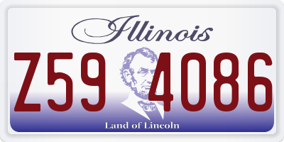 IL license plate Z594086