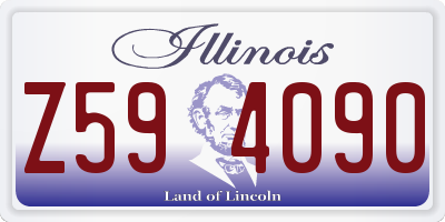 IL license plate Z594090