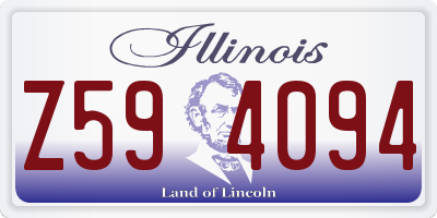 IL license plate Z594094