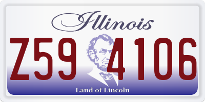 IL license plate Z594106
