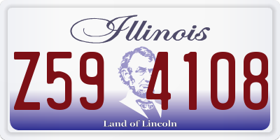 IL license plate Z594108