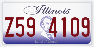 IL license plate Z594109