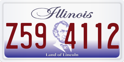 IL license plate Z594112