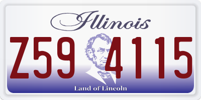 IL license plate Z594115