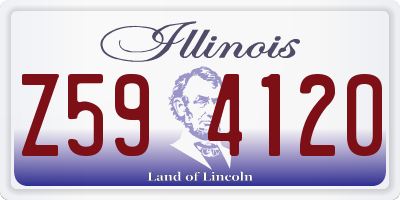 IL license plate Z594120