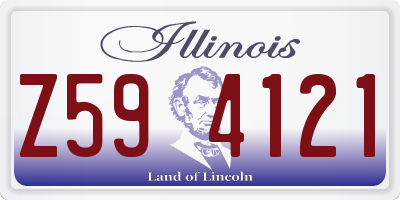 IL license plate Z594121