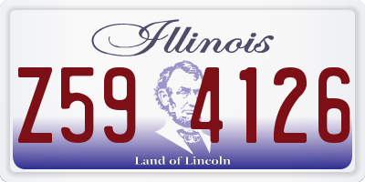 IL license plate Z594126