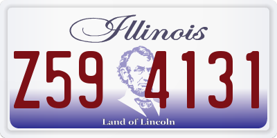 IL license plate Z594131