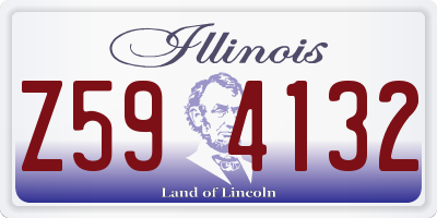 IL license plate Z594132