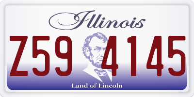 IL license plate Z594145