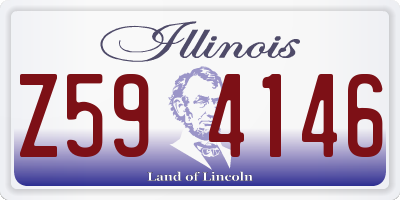 IL license plate Z594146