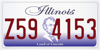 IL license plate Z594153