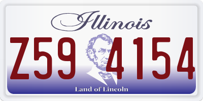 IL license plate Z594154