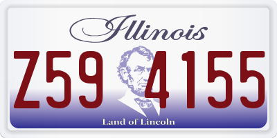IL license plate Z594155