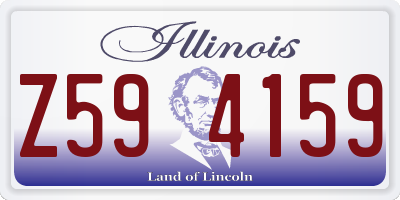 IL license plate Z594159