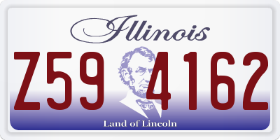 IL license plate Z594162