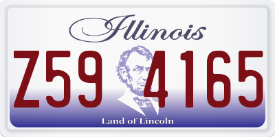 IL license plate Z594165