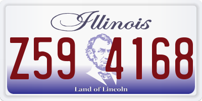 IL license plate Z594168