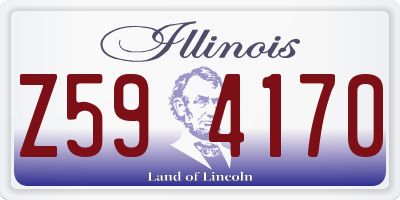 IL license plate Z594170