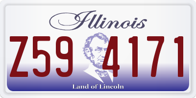 IL license plate Z594171