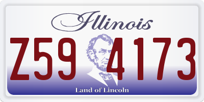 IL license plate Z594173