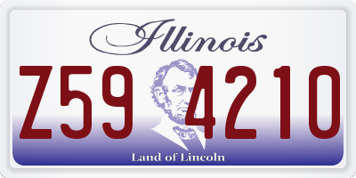 IL license plate Z594210