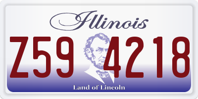 IL license plate Z594218
