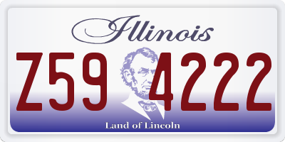 IL license plate Z594222