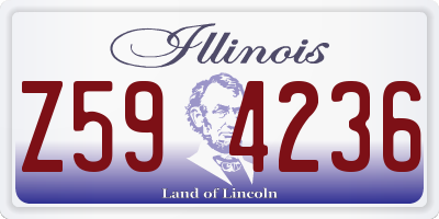 IL license plate Z594236