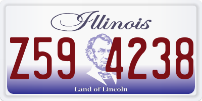 IL license plate Z594238