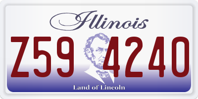 IL license plate Z594240