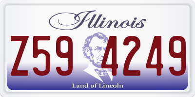IL license plate Z594249