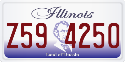 IL license plate Z594250