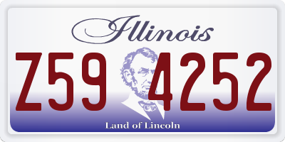 IL license plate Z594252