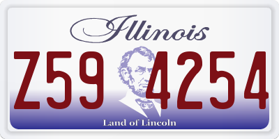 IL license plate Z594254
