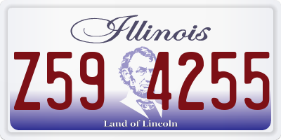 IL license plate Z594255