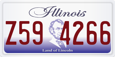 IL license plate Z594266