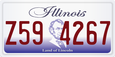 IL license plate Z594267