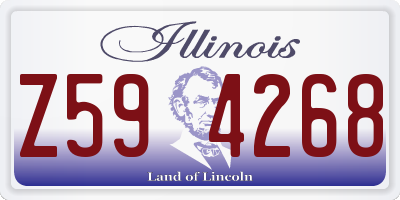 IL license plate Z594268