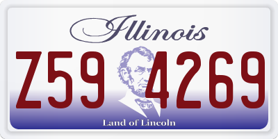 IL license plate Z594269